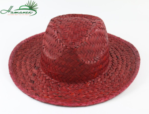 Chapeau en paille de mer rouge personnalisable, motif brodé unique et personnalisé - Product Image 2