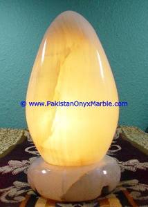 Lámparas de Ónix de Mármol Talladas a Mano de Alta Calidad, Lámparas de Mesa con Forma de Huevo para Decoración del Hogar, Artesanía de Piedra Natural - Product Image 4