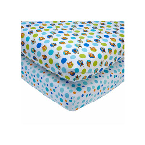 100% Organic Soft Cotton Low price Fitted Baby Crib Sheet - Product Image 1