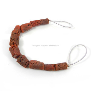 Perles en fil de corail naturel de 8.5mm, 10 pièces, 4.3 pouces de longueur 29.80cds - Product Image 2