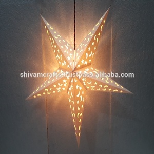 โคมไฟดาวกระดาษพิมพ์ลายแบบผสมผสานการจับคู่คริสมาสต์2024ใหม่โคมไฟดาวดีไซน์แบบอินเดียทึบคัทเวิร์ค - Product Image 2