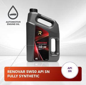 RENOVAR 5W50 API SN Huile Moteur Entièrement Synthétique avec Anti-Usure Certifiée SGS pour Lubrifiant Automobile - Product Image 2