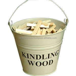 Seau à charbon en cuivre antique contemporain / Seau à charbon - Product Image 3