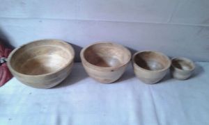Cuenco de madera con asa SAKM ecológico para el hogar Hotel restaurante Spa bodas fiestas regalo - Product Image 4