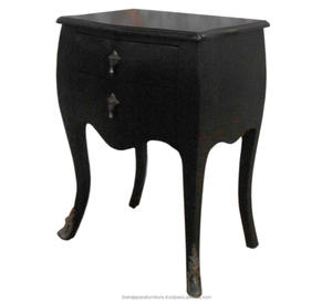 Meubles De maison-Acajou Noir tables de Chevet De Meubles De Chambre à coucher De Style Français - Product Image 1