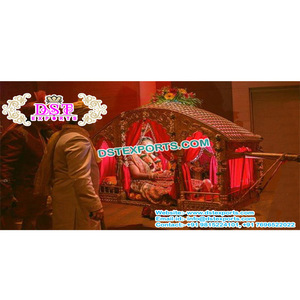 Royal Indian Wedding <b>Doli</b> Palki Golden Open Wedding <b>Doli</b>/Palki Bridal <b>Doli</b> for Entry - Product Image 1