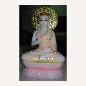 พระพุทธรูปหินอ่อนทำมือ - Product Image 1