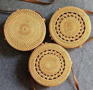 Wholesale Summer Lady Style Handmade Natural Wicker <b>Rattan</b> <b>Crossbody</b> Shoulder Handbags Handmade in Vietnam - Product Image 2