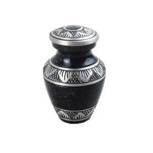 Urnas de cremación para cenizas funerarias de mascotas, recuerdo de trabajo grabado de plata de platino, conmemorativo clásico, Metal, latón/aluminio - Product Image 2