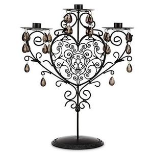 เหล็กดัด3แขนเชิงเทียนบ้านตกแต่งงานแต่งงาน - Product Image 1