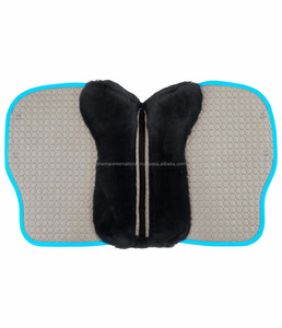 Shemax 2023 equitación ecuestre de alta calidad más vendidos personalizados al por mayor caballo piel de oveja artificial sillín Pad - Product Image 2