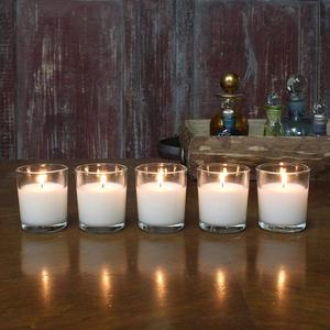 Frasco de vidrio transparente votivo, portavelas para bodas, fiestas y decoración del hogar - Product Image 1