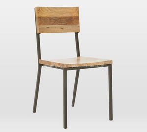 Rustique industriel mangue bois dinant la chaise - Product Image 1