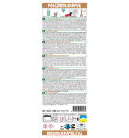 SOMAFIX 750ml Mousse Polyuréthane Manuelle S811 Facile à Utiliser Mousse Multi-Usage pour le Remplissage de Base, l'Étanchéité et l'Isolation