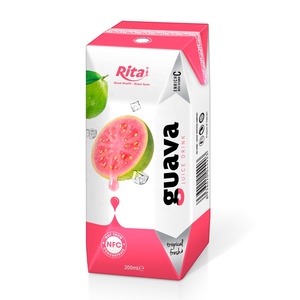 Fabricante Calificado de Vietnam, Mejor Precio, Mejor Calidad, Buen Sabor, Bebida Refrescante de Jugo de Guayaba Rosa en Caja de Papel de 200 ml - Product Image 5