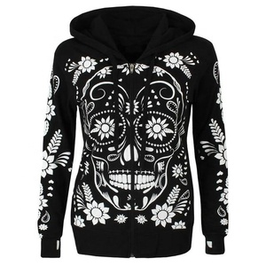 Sudadera con capucha unisex con cremallera y cuello personalizado al por mayor Streetwear sudaderas para mujeres - Product Image 1