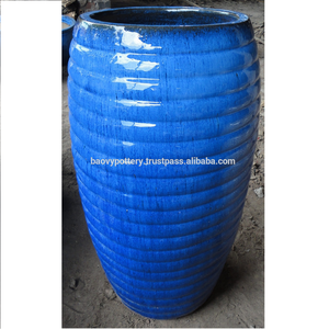 Jardineras altas para exteriores, macetas de jardín de cerámica esmaltada/proveedor de cerámica de Vietnam - Product Image 1