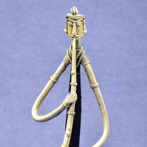 Escultura de metal abstracta antigua estilo bronce, decoración rústica para el hogar - Product Image 6