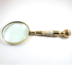 เลนส์แว่นขยายทองเหลืองธีมทะเล4 "พร้อมด้ามจับเซรามิกรุ่น MG537วัสดุอัลลอย - Product Image 2