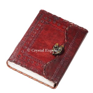 Antique Imitation Camel Print Handmade Leather Journal Diary-Business Gift - Product Image 6
