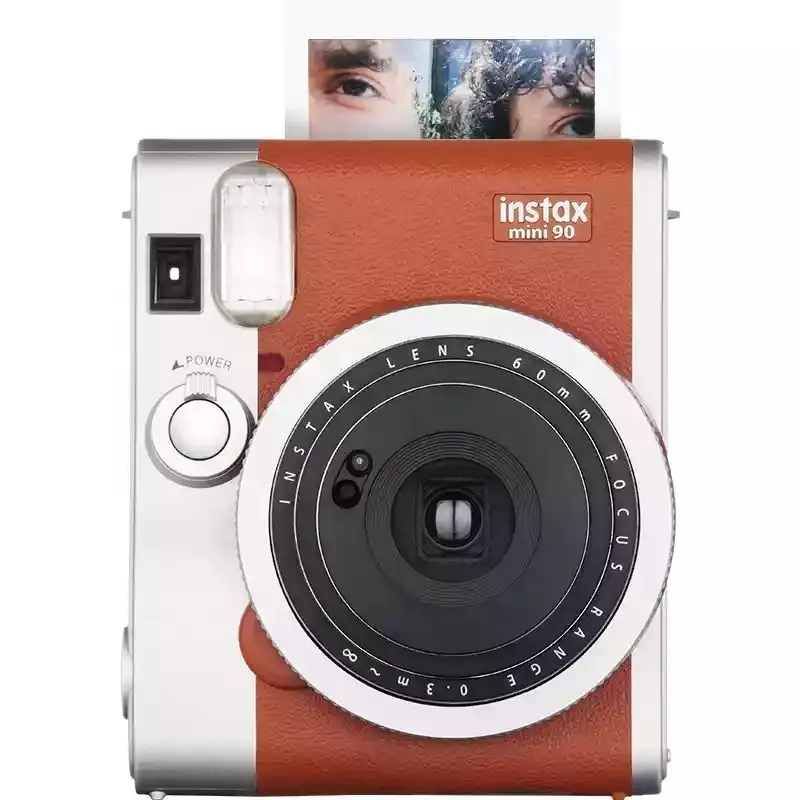 Fujifilm Instax 미니 90 인스턴트 카메라 NEO 클래식 브라운/블랙