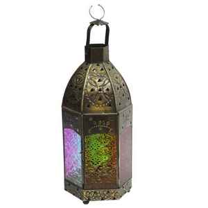 Lanterne à bougie en filigrane avec verre, nouveau Design de décoration de maison et de noël - Product Image 6