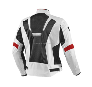 Veste de moto de course Cordura conçue sur mesure taille XL avec protections approuvées CE étiquettes et tailles de patchs de broderie - Product Image 1