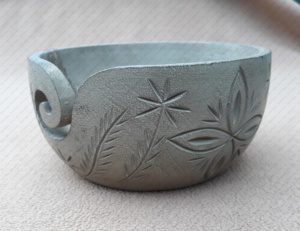 Hand-Crafted <b>Wooden</b> Yarn Storage <b>Bowl</b> Bamboo Carved Holder with Colored Holes for Home Decor 3526 Box by AYAANS - Product Image 2