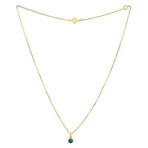 Pendentif en pierre précieuse turquoise en argent sterling 925 plaqué or de haute qualité prêt en stock pas cher prix de gros - Product Image 2
