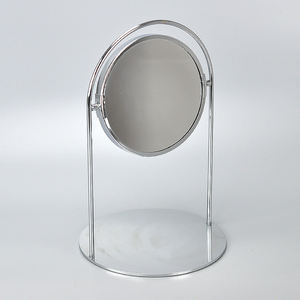 Miroir de table ronde double face avec base en métal - Product Image 5