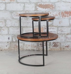 ตารางกาแฟ,Nesting ตาราง,อุตสาหกรรมรอบกาแฟตารางเฟอร์นิเจอร์ - Product Image 2