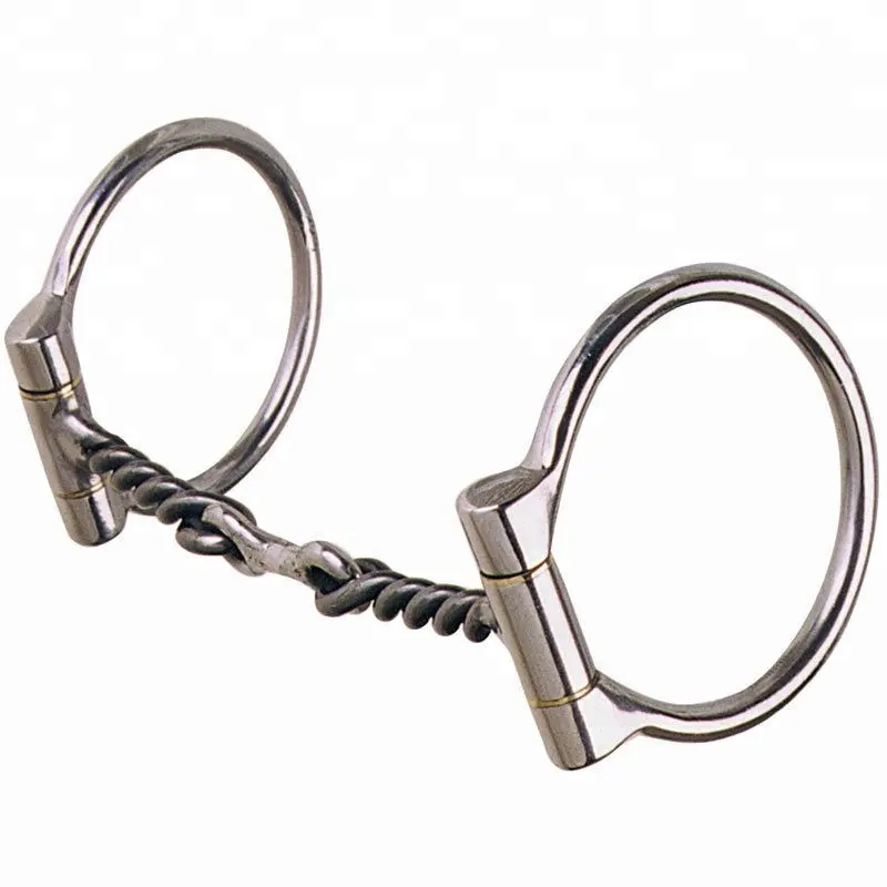 Shemax Horse Equestrian Großhandel Alle Farben erhältlich Hochwertiger Offset Dee Twisted Dog Bone Snaffle Horse Bit