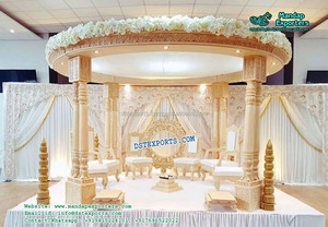 India Ceremonial Devdas Mandap Templo DEL SUR DE LA India Estilo Mandap Mejor Durable Boda Devdas Mandaps Fabricante Australia - Product Image 4