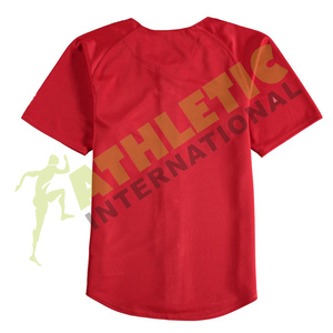 OEM Design personnalisé Sublimation Imprimé Sportswear Baseball & Softball Wear Jersey Button Shirts Polyester Respirant Quick Dry - Product Image 4