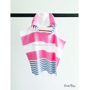 Poncho de toalla turco con capucha para niños, colección de Poncho de muselina, toalla de algodón de gasa súper suave para baño de bebés - Product Image 1