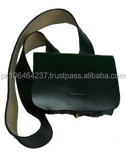 Venta al por mayor de logotipo de requisito personalizado negro 100% cuero de vaca genuino reproducción histórica cajas de cartuchos Accesorios - Product Image 4