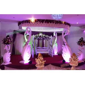 Mandril de cisne de boda indio del Sur, fibra tallada, boda, diseño increíble - Product Image 1