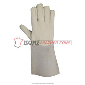 Guantes Industriales de Piel de Cabra, Guantes de Soldadura Personalizados, Anti-Impacto, Antideslizantes, Resistentes al Fuego y al Agua, Venta al Por Mayor, para Barbacoa y Soldadura TIG - Product Image 5