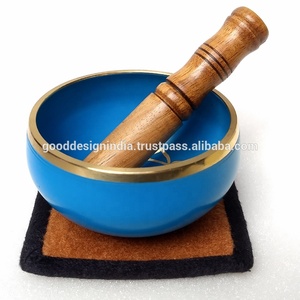 Antique tibétain Bol Chantant En Gros Indien de Bronze 7 D'alliage En Métal Bol Chantant Plaque En Métal de Conception Bol Chantant - Product Image 1