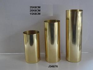 Nordic Copper <b>Thin</b> Cylindrical Flower <b>Vase</b> With Mirror Polish and Also Available Mat Finish and Brass Metal Also Available - Product Image 6