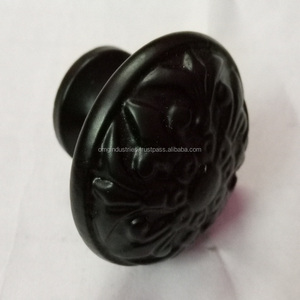 Poignée et bouton de tirage en fonte noire style vintage pour tiroirs, armoires, meubles de cuisine et portes et fenêtres, vente en gros - Product Image 5