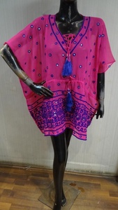Robe de plage moderne en crochet, tenue sans limite, pour femmes, kaftan, style populaire, à la mode, d'été, 2020 - Product Image 2