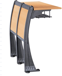 Juego de silla y mesa de madera para aula universitaria para uso escolar - Product Image 1