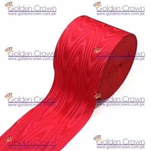 Masonic Regalia Moire <b>Ribbon</b> <b>Red</b> | Masonic Apron <b>Ribbon</b> - Product Image 5