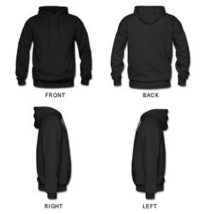 Sudadera Deportiva Informal Unisex 100% Algodón Felpa, Sudadera de Gimnasio Personalizada con Forro en Contraste, Estampado Puff, Tinte Liso, Primavera - Product Image 4