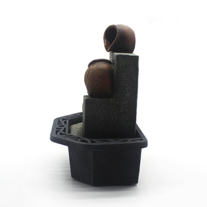 <span class=keywords><strong>Fontaine</strong></span> en résine faite à la main-Caractéristique d'eau intérieure/extérieure-Décor <span class=keywords><strong>zen</strong></span> relaxant avec lumières LED <span class=keywords><strong>Petite</strong></span> <span class=keywords><strong>fontaine</strong></span> en résine personnalisée - Product Image 3
