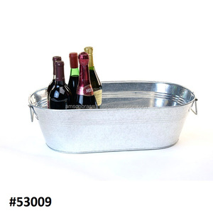 Cubo de hielo martillado en forma ovalada, para vino, cerveza, con mango lateral - Product Image 5