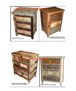 Tiroir de coffre en bois ancien en bois massif antique pour armoires de salon meubles de maison pour salon ou hall - Product Image 1