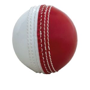 Balle de cricket en cuir bicolore, 4 pièces - Product Image 1