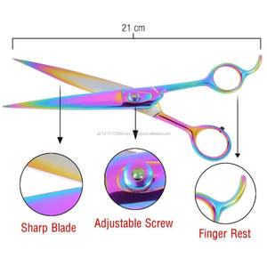 Ciseaux professionnels pour salon de coiffure en acier inoxydable, meilleurs ciseaux à revêtement multiples, de coupe, Logo personnalisé, ciseaux à cheveux - Product Image 2